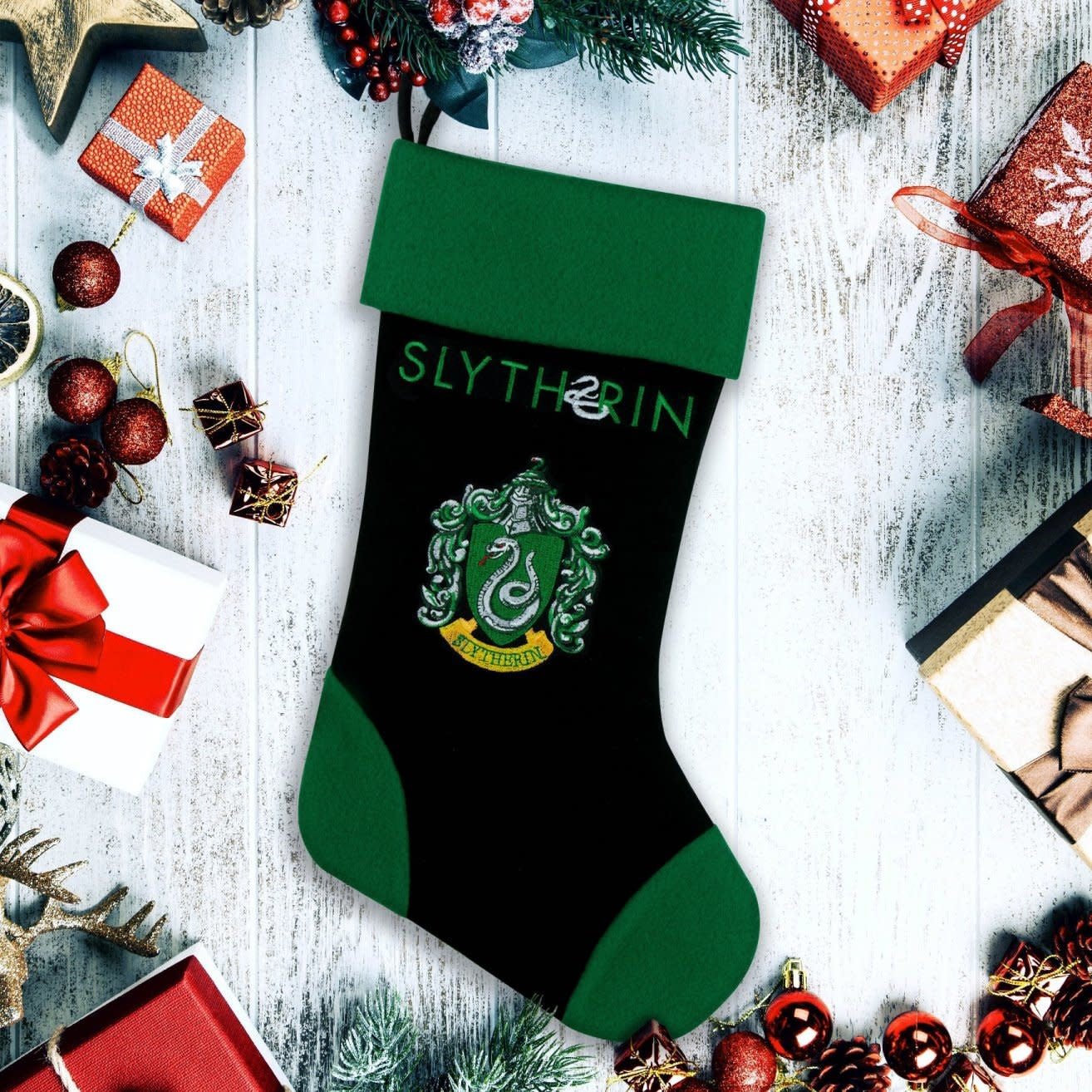 Harry Potter: Slytherin Christmas Stocking - Fans Geek Store