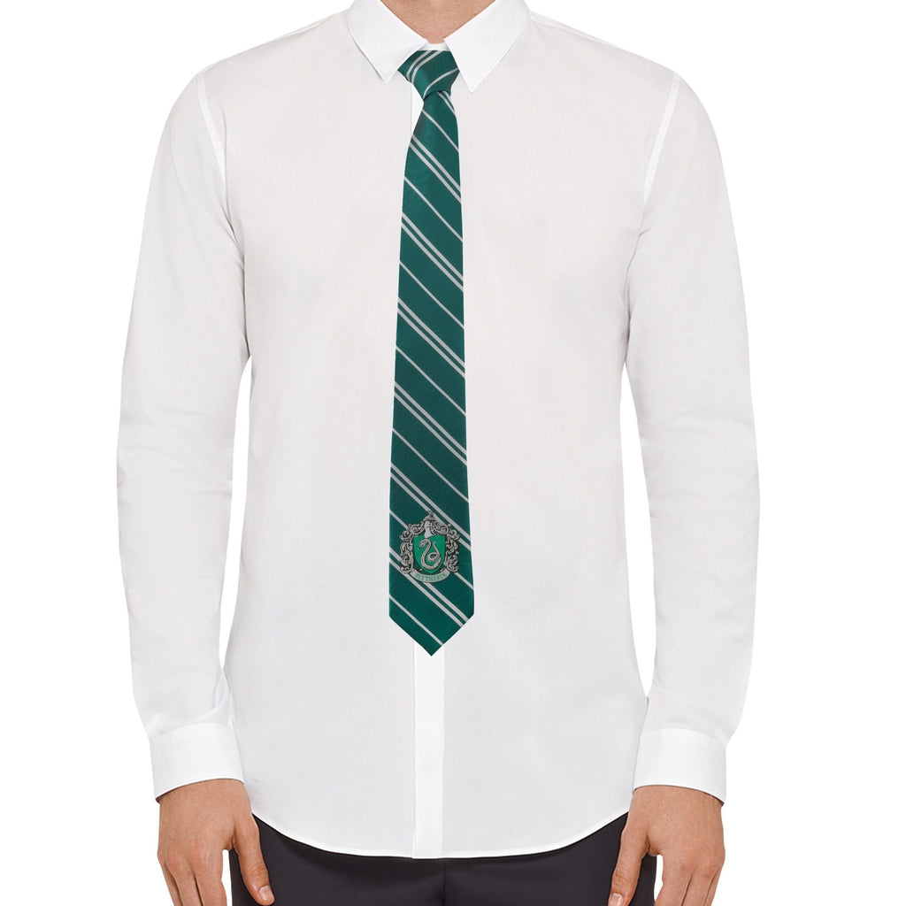 Harry Potter: Adult Slytherin Woven Necktie - Fans Geek Store