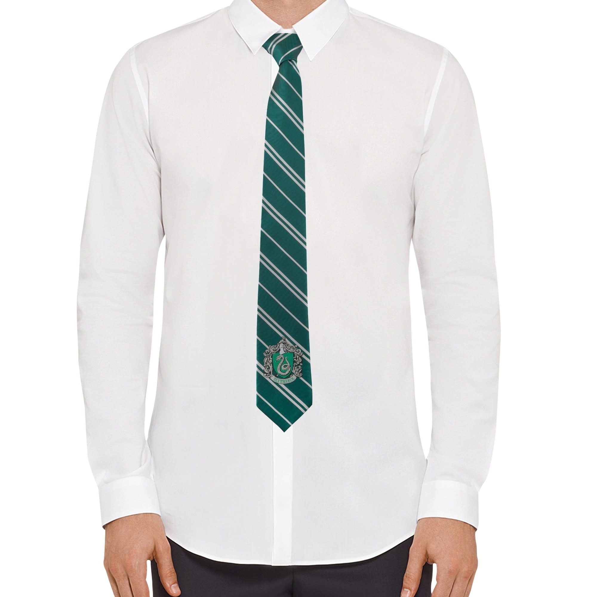 Harry Potter: Adult Slytherin Woven Necktie - Fans Geek Store