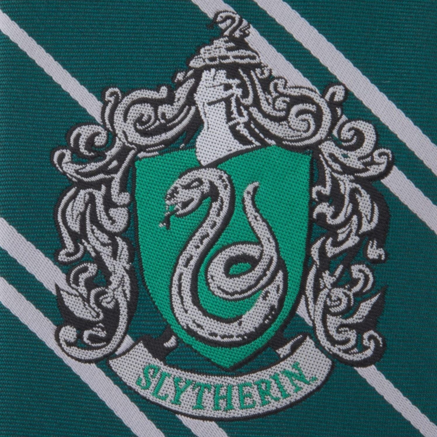 Harry Potter: Adult Slytherin Woven Necktie - Fans Geek Store