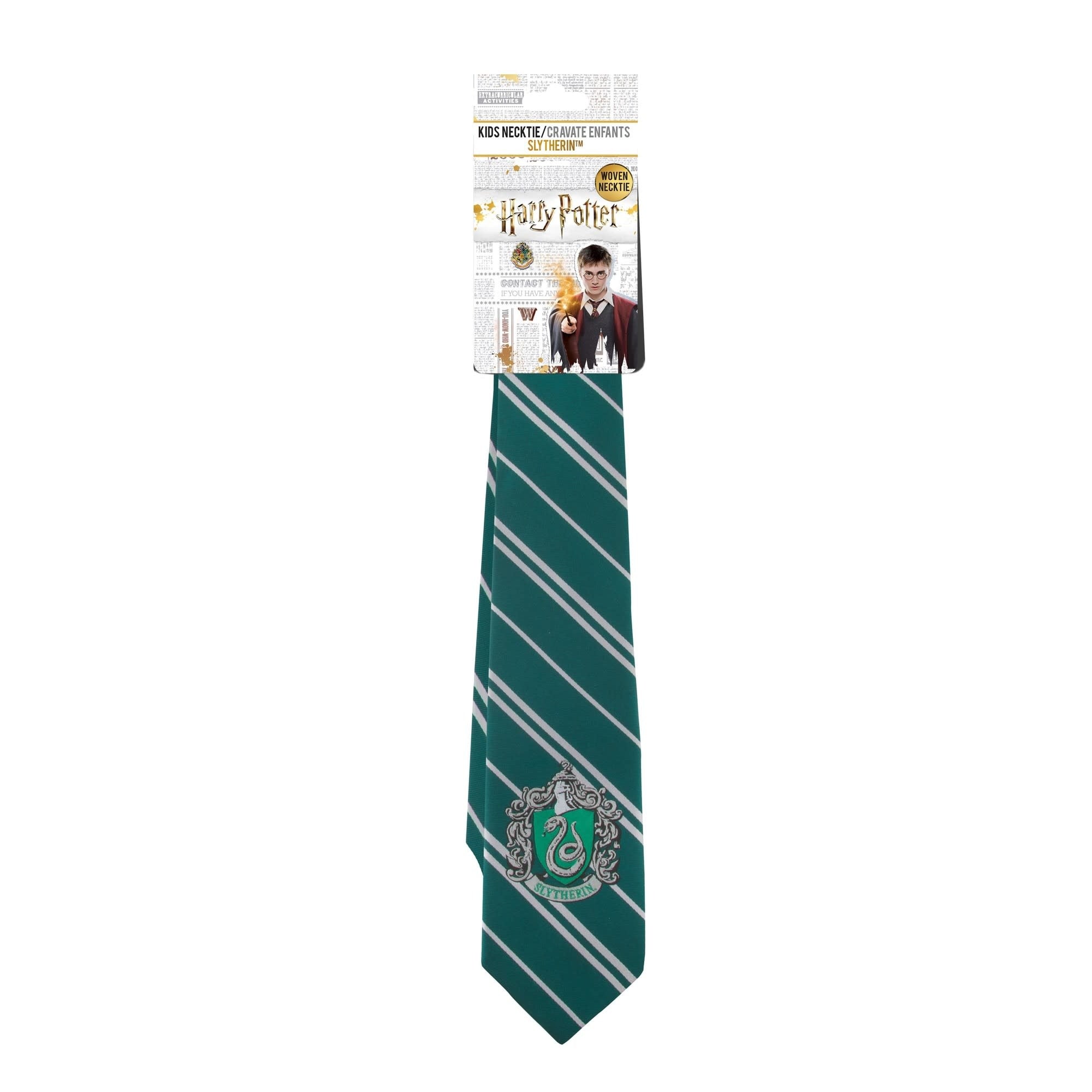 Harry Potter: Adult Slytherin Woven Necktie - Fans Geek Store