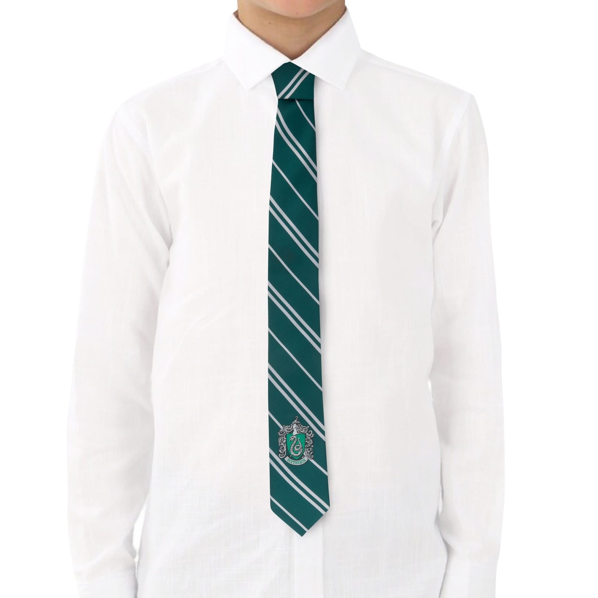 Harry Potter: Slytherin Woven Kids Necktie - Fans Geek Store