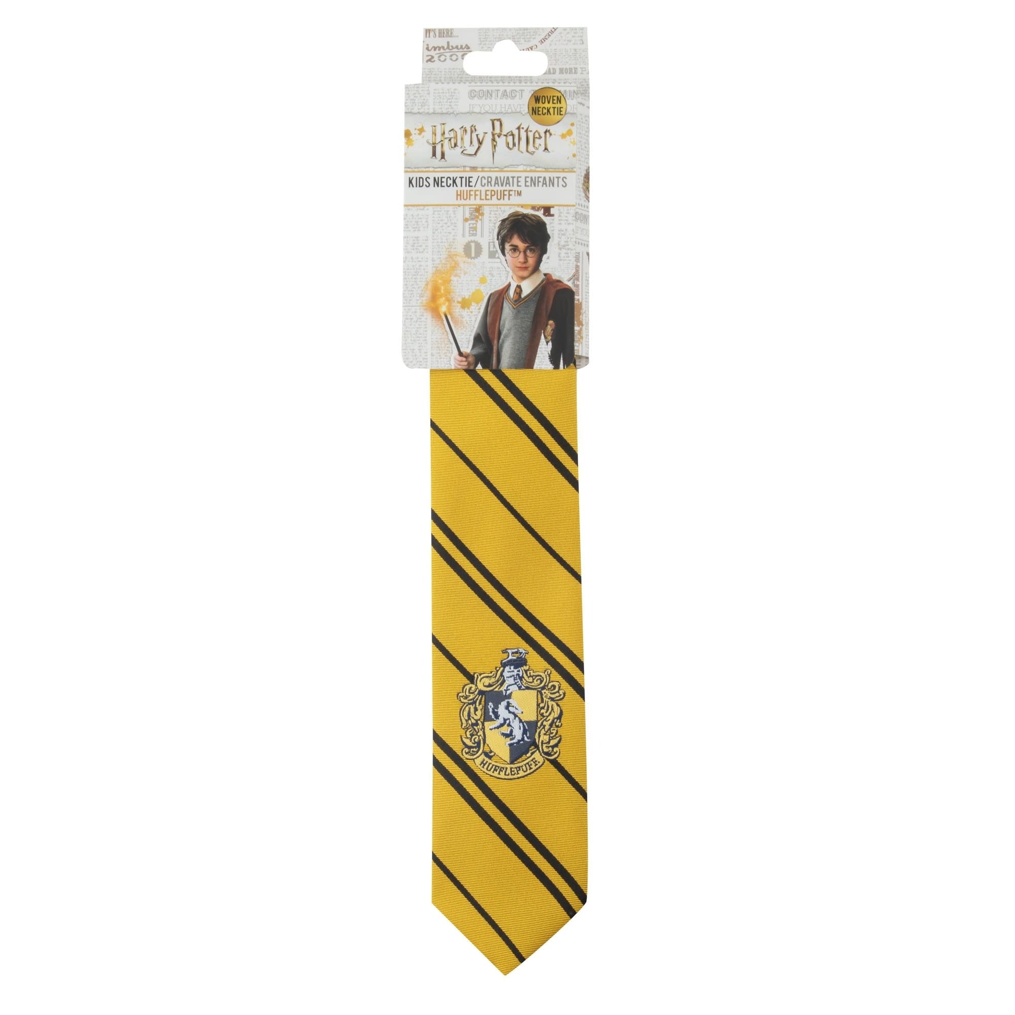 Harry Potter: Hufflepuff Woven Kids Necktie - Fans Geek Store