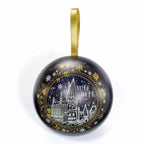 Harry Potter: Yule Ball Blue Bauble with Lightning Bolt Drop Earrings - Fans Geek Store