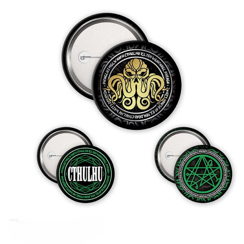 CTHULHU - Badge Pack - Necronomicon - Fans Geek Store