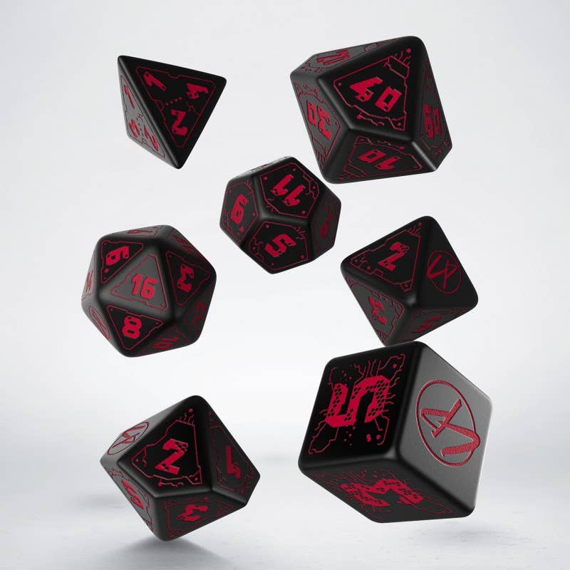 Cyberpunk Red Rpg Dobbelset Zwart Rood - Fans Geek Storeproduct_typeCardshouse