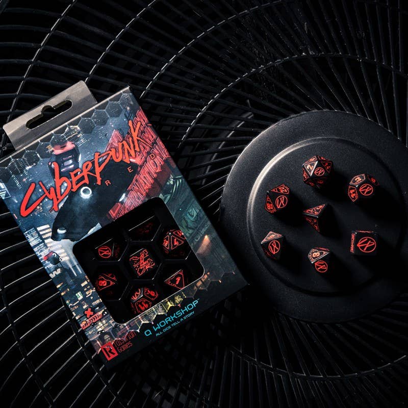 Cyberpunk Red Rpg Dobbelset Zwart Rood - Fans Geek Storeproduct_typeCardshouse