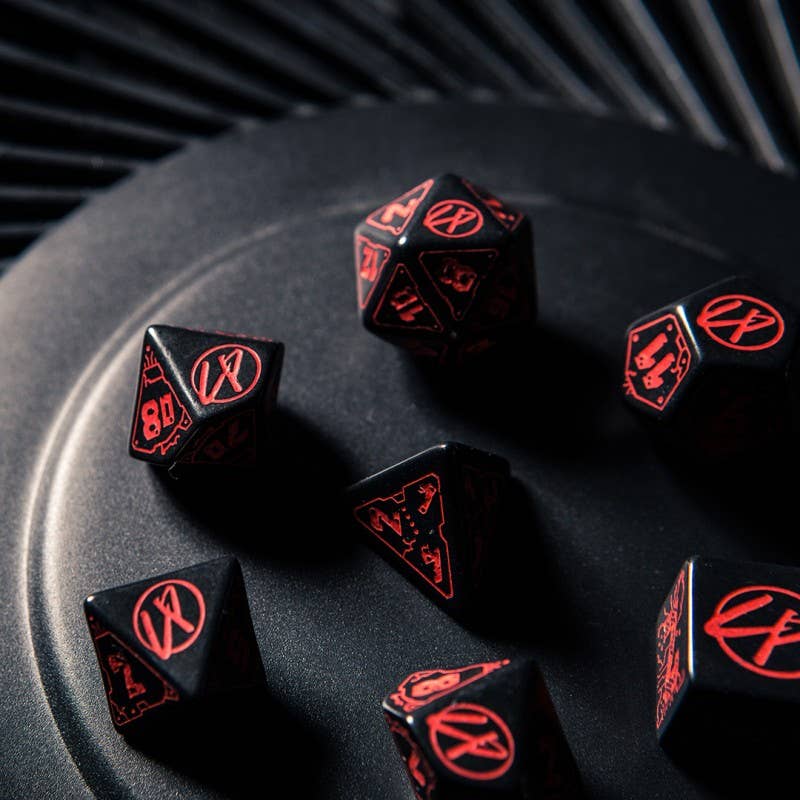Cyberpunk Red Rpg Dobbelset Zwart Rood - Fans Geek Storeproduct_typeCardshouse