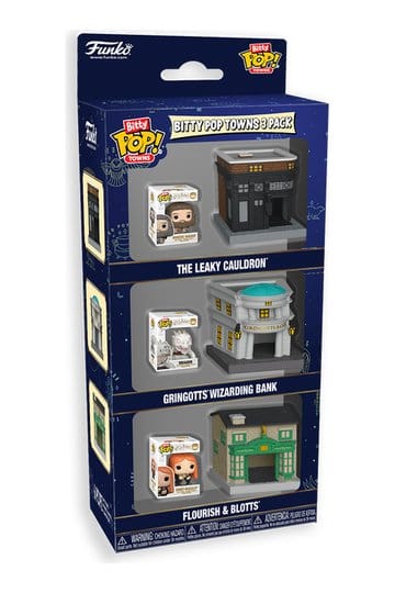 Funko Harry Potter Bitty POP! Towns Vinyl Figuur Diagon Alley 3-Pack 2 cm