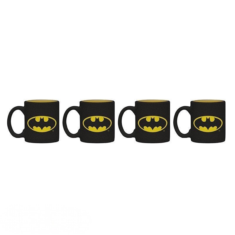 DC Comics: Batman Espresso Mokken Set van 4 - Keramiek 110ml - Fans Geek Storeproduct_typeABYstyle