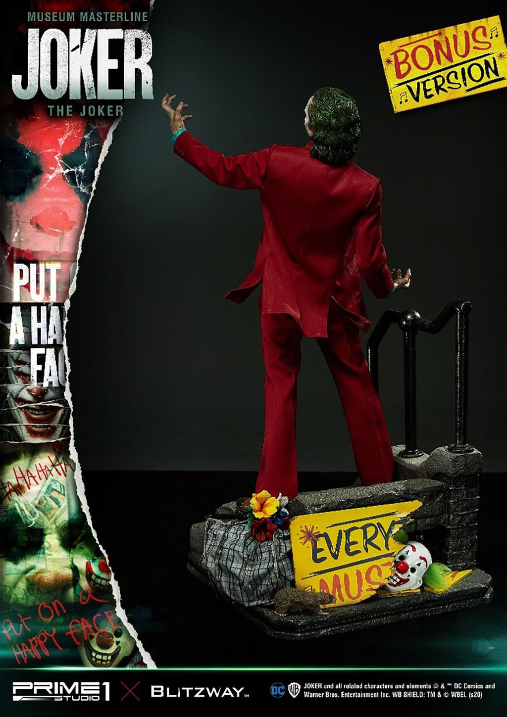 DC Comics: Joker Movie - The Joker Bonus Version 1:3 Scale Statue - Fans Geek Store