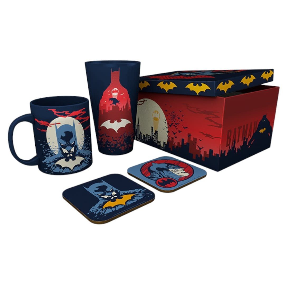 DC COMICS - Pck Glass XXL + Mug + 2 Coasters "Glow" - Fans Geek Store