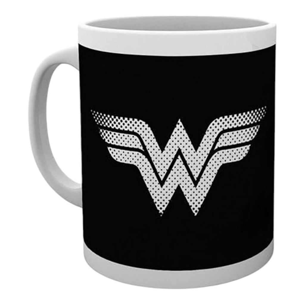 DC Comics: Wonder Woman Monotone Logo - Mug - Fans Geek Store
