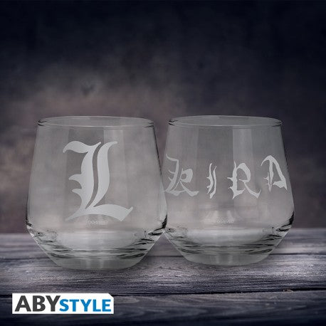 Death Note Glazen Set Kira & L ABYstyle Glas 300ml 2-delig