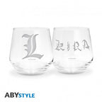 Death Note Glazen Set Kira & L ABYstyle Glas 300ml 2-delig