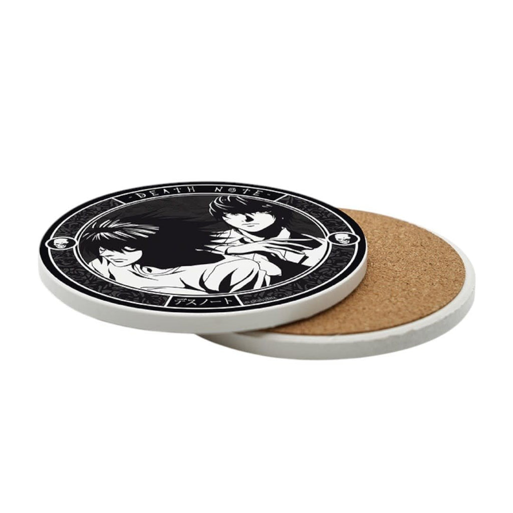DEATH NOTE - Ceramic Coasters "L & Light" - Fans Geek Store