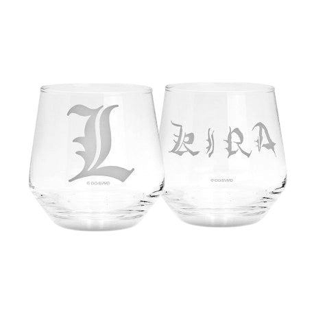 Death Note Glazen Set Kira & L 300ml 2-delig - Fans Geek Storeproduct_typeABYstyle