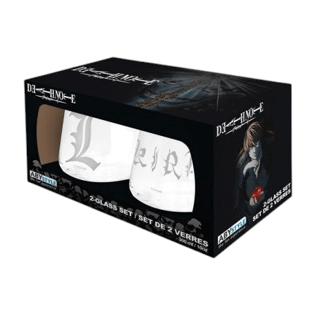 Death Note Glazen Set Kira & L 300ml 2-delig - Fans Geek Storeproduct_typeABYstyle