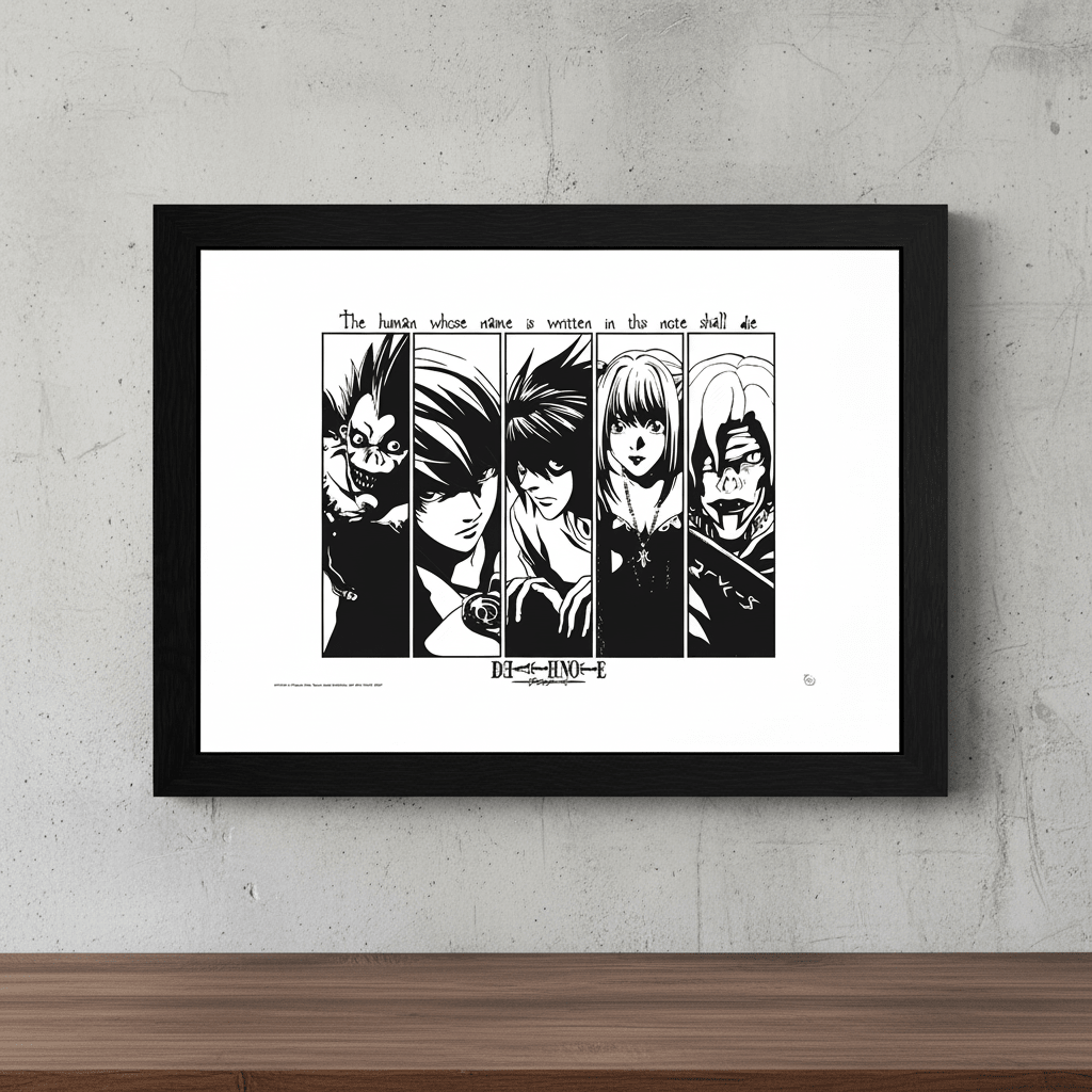 Death Note Ingelijste Poster Usual Suspects - Fans Geek Storeproduct_typeGB eye
