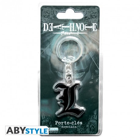 Death Note Sleutelhanger L Symbol ABYstyle Metaal 4.5x3cm