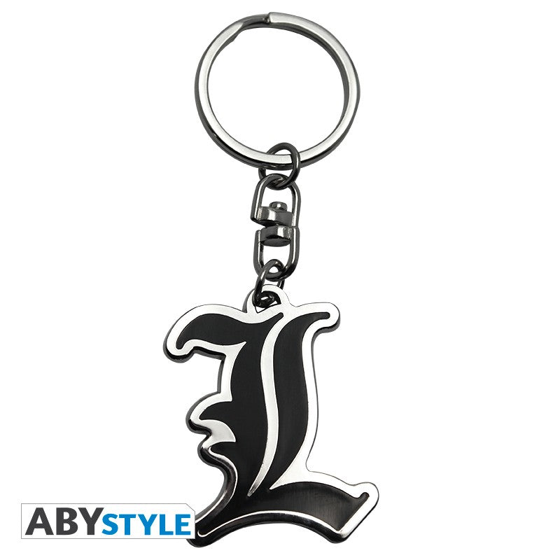 Death Note Sleutelhanger L Symbol ABYstyle Metaal 4.5x3cm