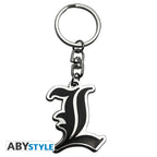 Death Note Sleutelhanger L Symbol ABYstyle Metaal 4.5x3cm