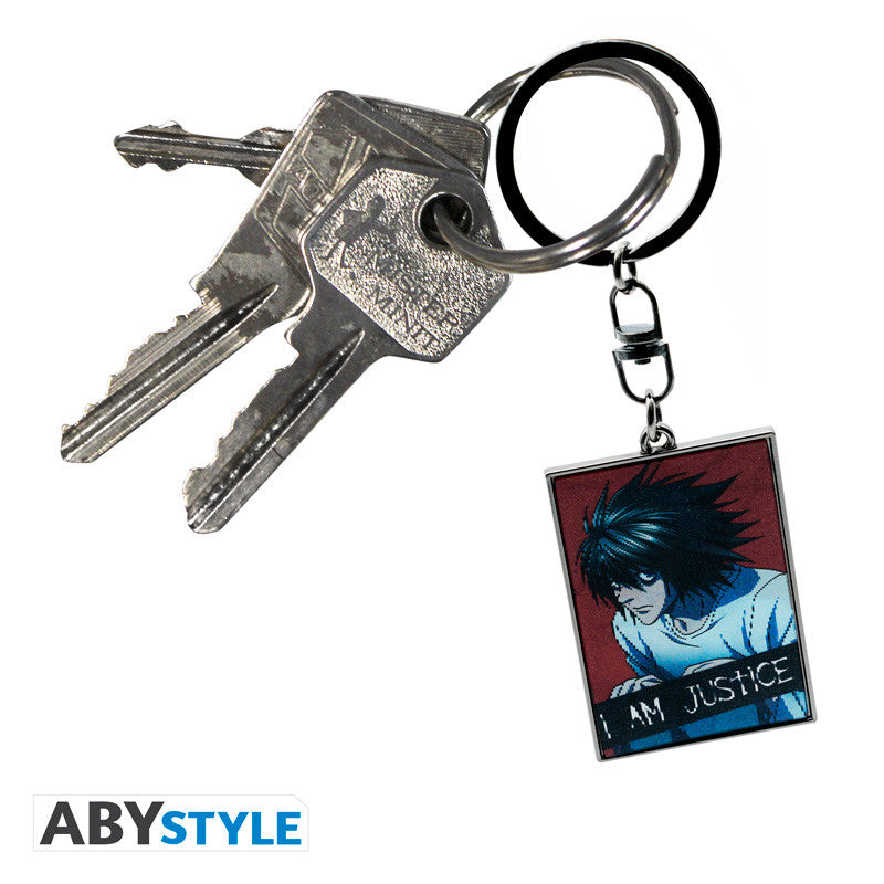 Death Note Sleutelhanger Justice Light & L ABYstyle Metaal 4.8x5.5cm