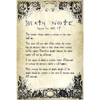 Death Note 🖤 Poster Rules 91.5x61cm - Fans Geek Storeproduct_typeGB eye