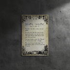 Death Note 🖤 Poster Rules 91.5x61cm - Fans Geek Storeproduct_typeGB eye