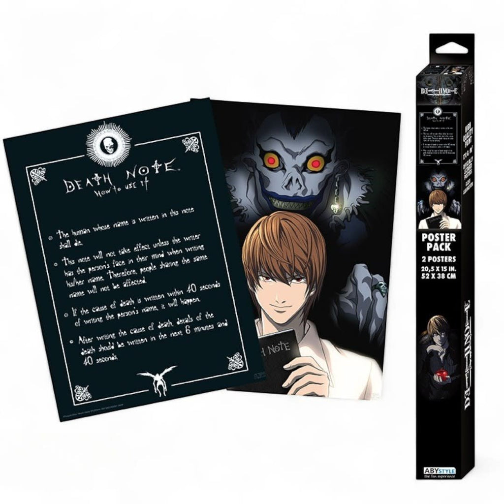 DEATH NOTE - Set 2 Chibi Posters 52x38 - Light & Death Note - Fans Geek Store