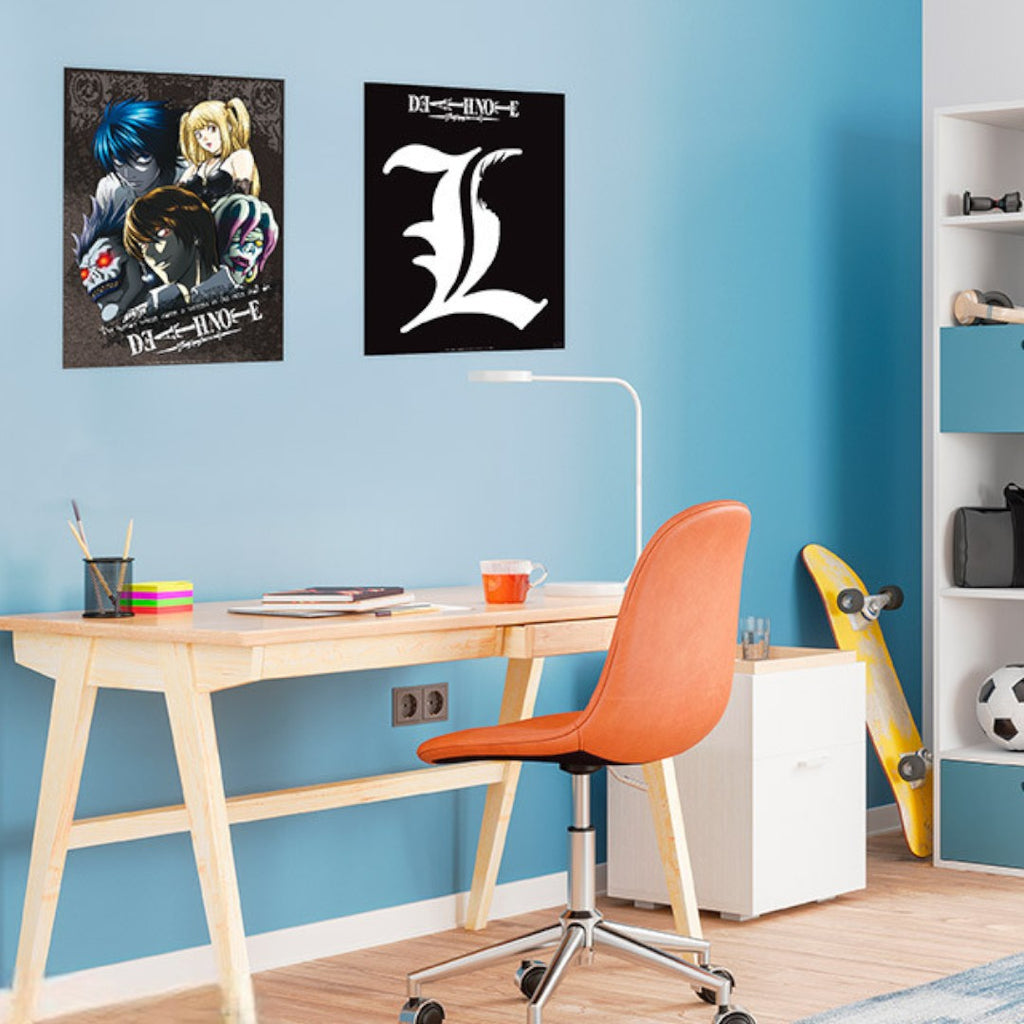 DEATH NOTE - Set 2 Posters Chibi 52x38 - L & Group