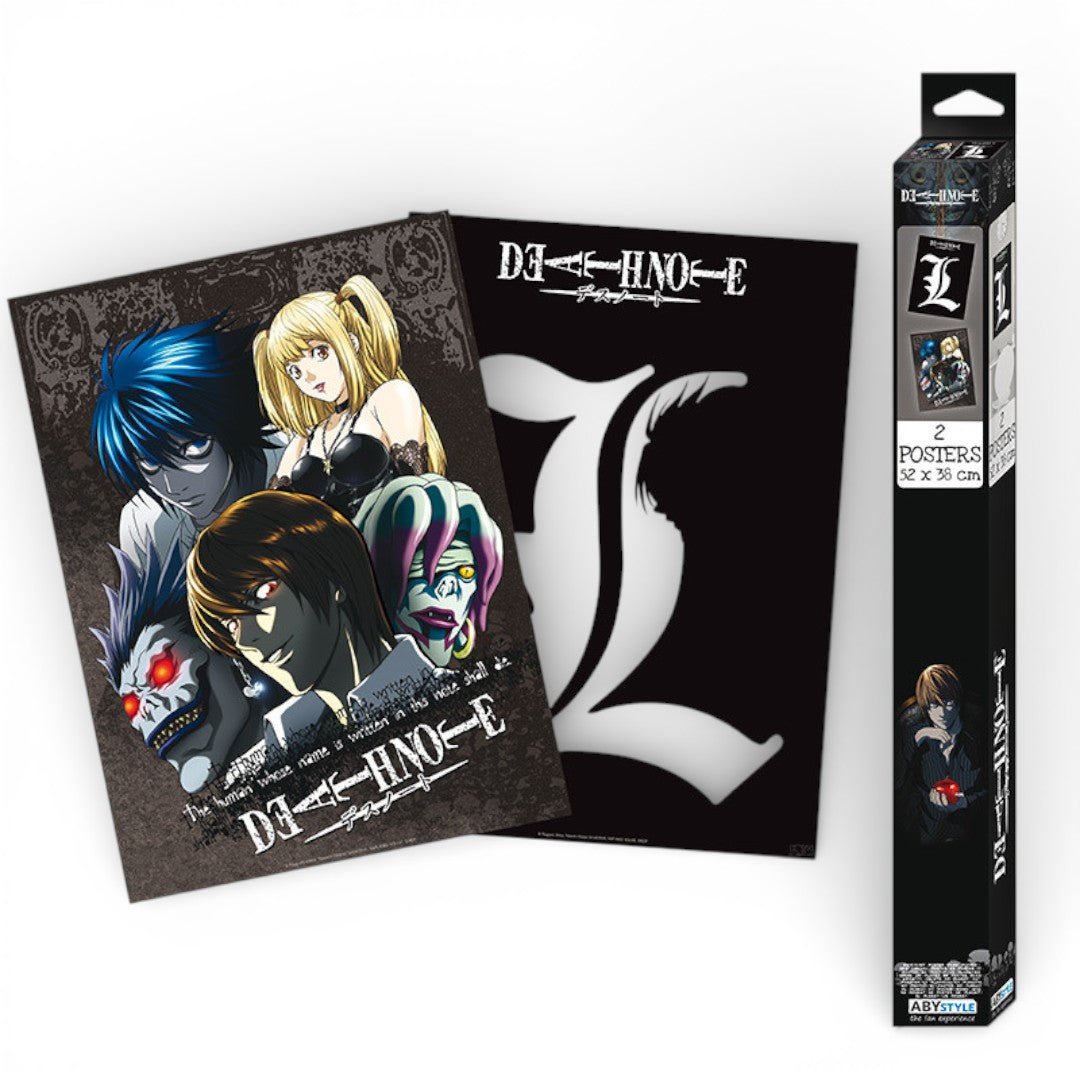 DEATH NOTE - Set 2 Posters Chibi 52x38 - L & Group - Fans Geek Storeproduct_typeAbyStyle