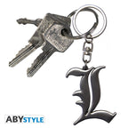 Death Note Sleutelhanger 3D L Symbol Metaal - Fans Geek Storeproduct_typeABYstyle