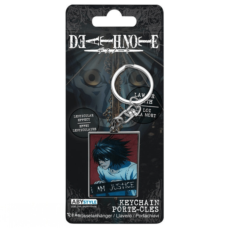 Death Note Sleutelhanger Justice Light & L - Fans Geek Storeproduct_typeABYstyle