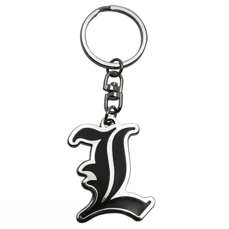 Death Note Sleutelhanger L Symbol Metaal - Fans Geek Storeproduct_typeABYstyle