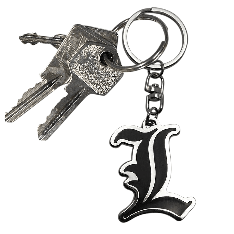 Death Note Sleutelhanger L Symbol Metaal - Fans Geek Storeproduct_typeABYstyle