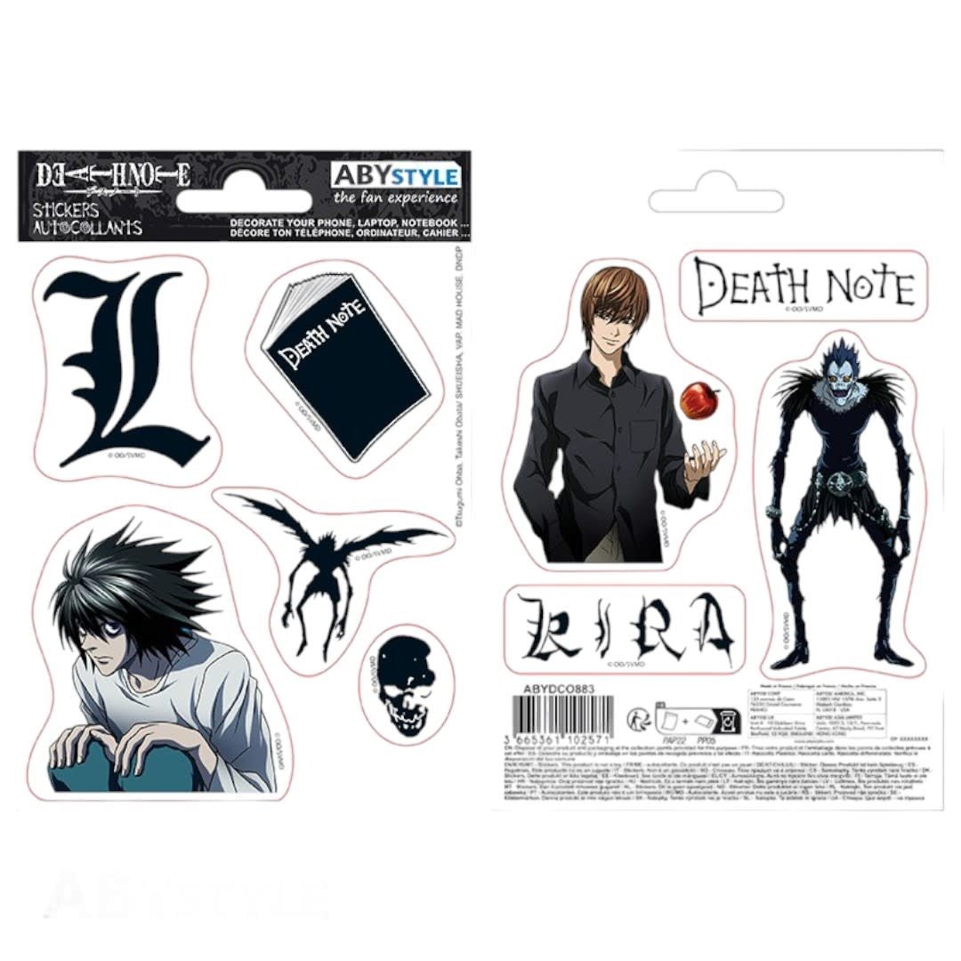 DEATH NOTE - Stickers - 16x11cm/ 2 sheets - "Death Note Icons" - Fans Geek Store