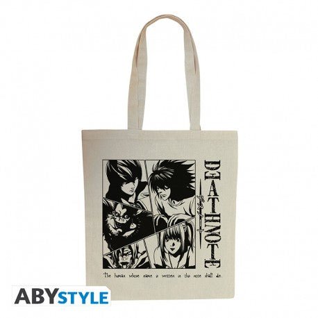 Death Note 🖤 Tote Bag Characters Katoen 38x42cm - Fans Geek Storeproduct_typeABYstyle