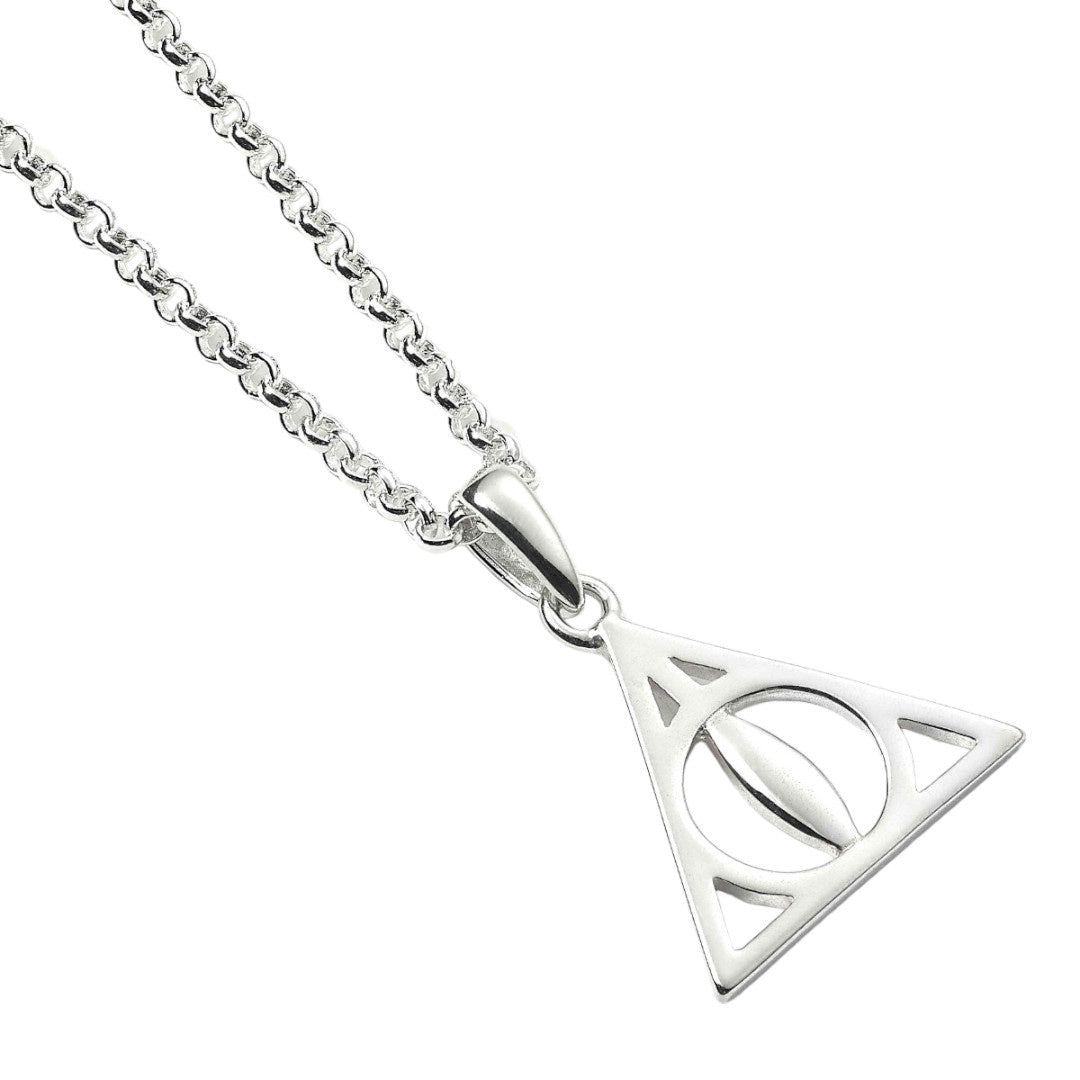 Harry Potter: Sterling Silver Deathly Hallows Necklace - Fans Geek Store