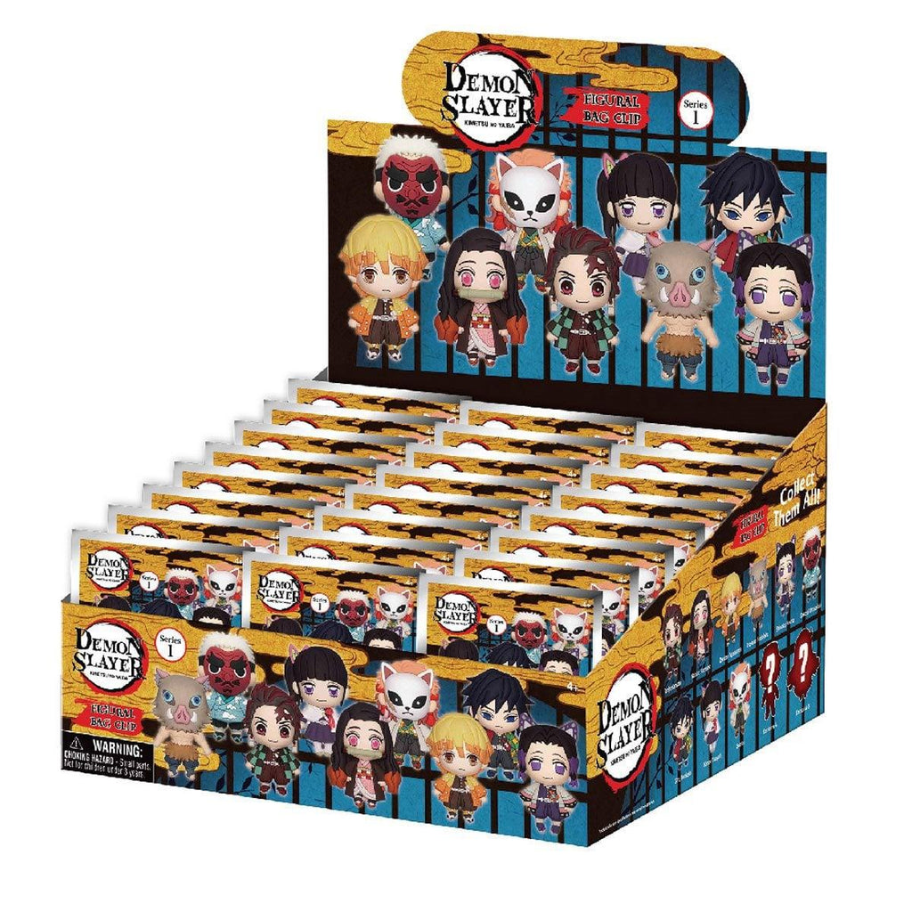 Demon Slayer Kimetsu no Yaiba – 3D PVC Bag Clips Serie 5 | Display 24 Blind Bags - Fans Geek Storeproduct_typeMonogram