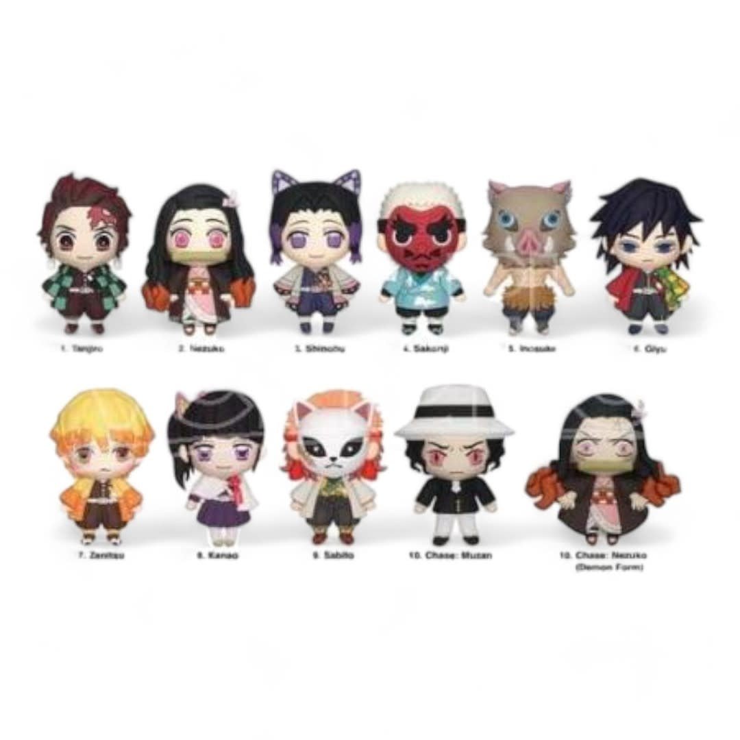 Demon Slayer Kimetsu no Yaiba: 3D Bag Clip Series 1 (Prijs per blindpack) - Fans Geek Store