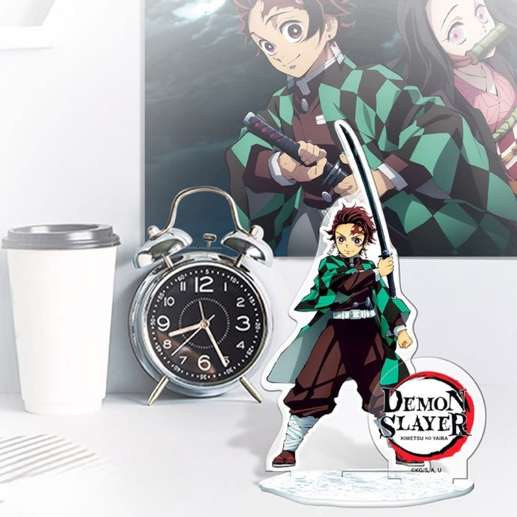 DEMON SLAYER - Pck Tumbler with straw 470ml + Acryl + Stickers - Fans Geek Store