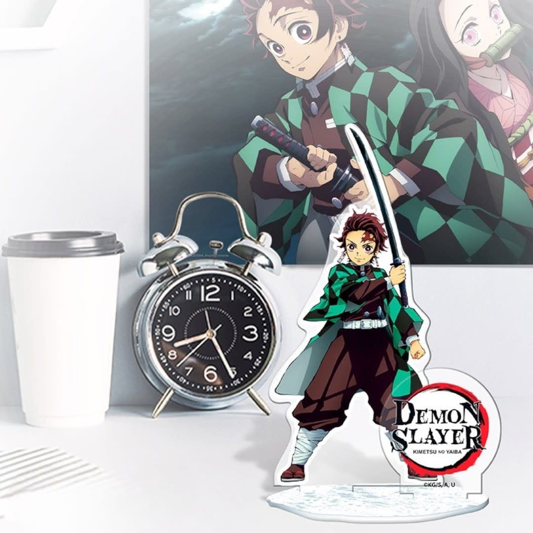 DEMON SLAYER - Pck Tumbler with straw 470ml + Acryl + Stickers - Fans Geek Store
