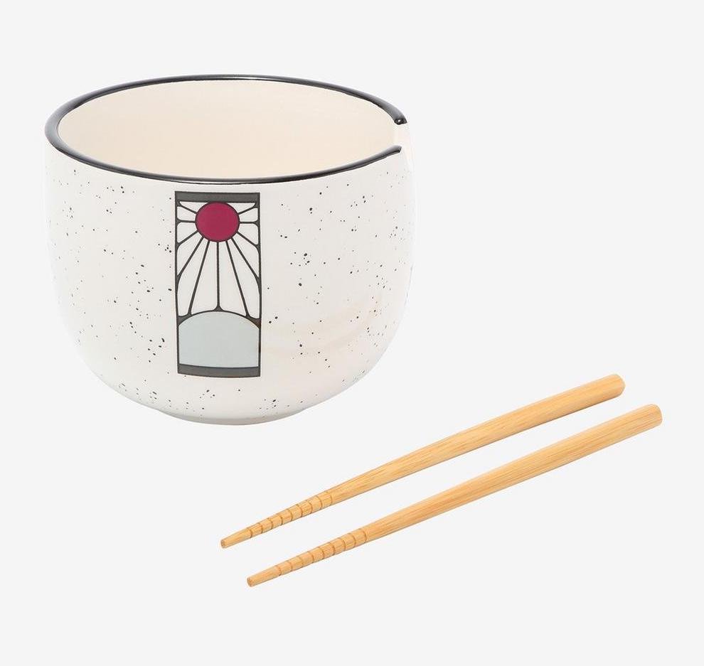 Demon Slayer Ramen Bowl with Chopsticks Logo 414 ml - Fans Geek Storeproduct_typeJust Funky