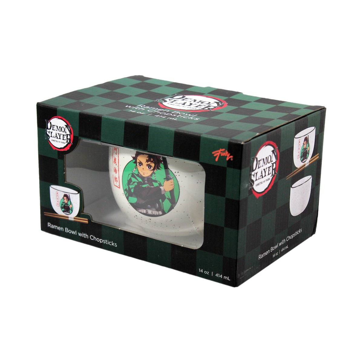 Demon Slayer Ramen Bowl with Chopsticks Tanjiro 414 ml - Fans Geek Storeproduct_typeJust Funky