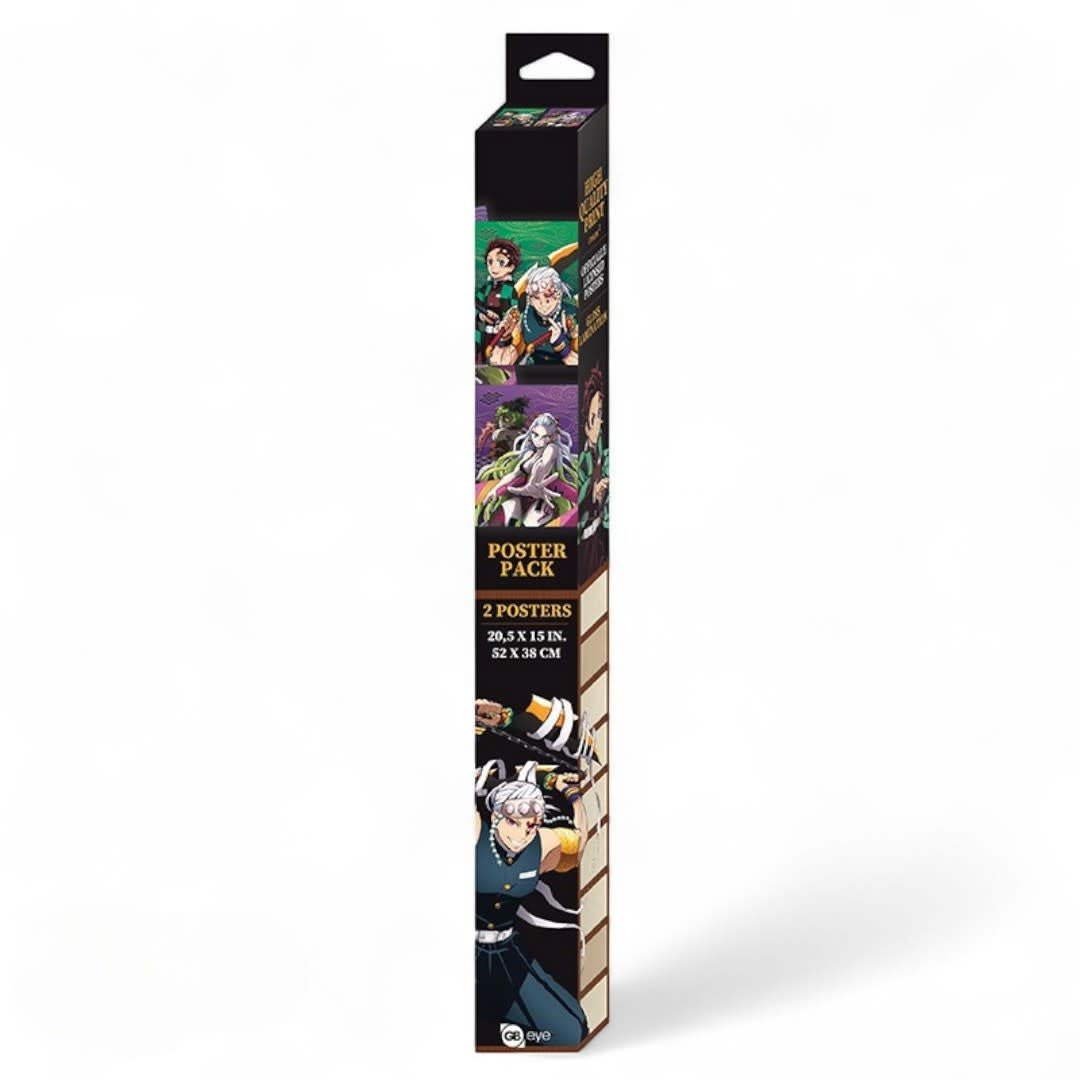 DEMON SLAYER - Set 2 Posters Chibi 52x38 - Entertainment District - Fans Geek Store