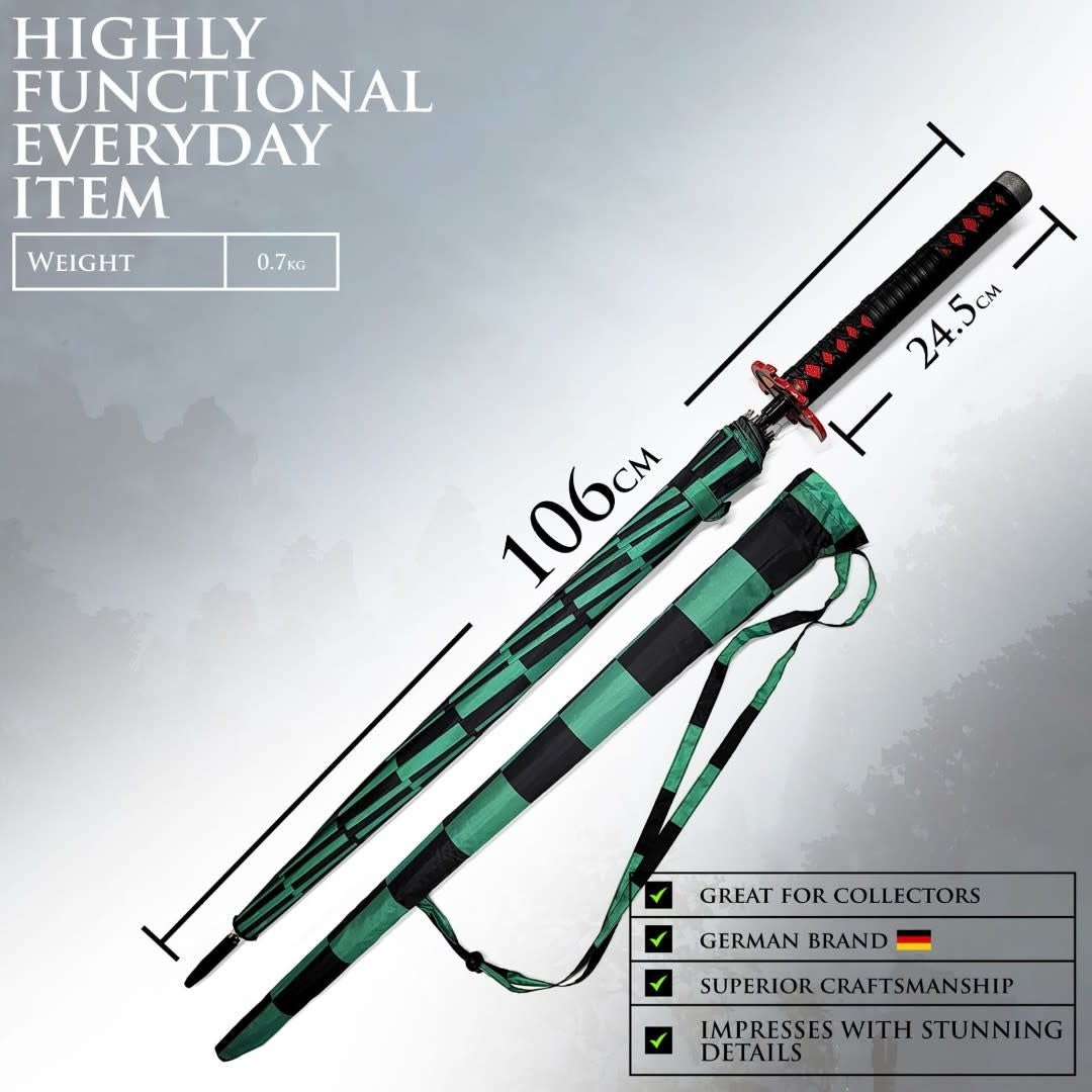 Demon Slayer - Tanjiro Kamado Katana Umbrella - Fans Geek Store