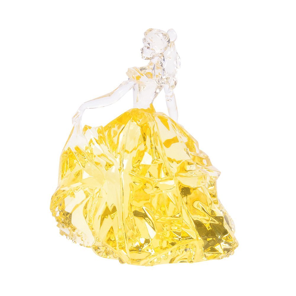 Disney Facets Belle Figurine Crystal Clear Yellow Gown 35th Anniversary - Fans Geek Storeproduct_typeEnesco