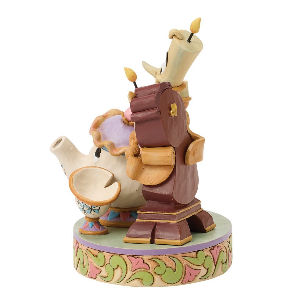 Disney Traditions beeldje Lumiere Mrs Potts Cogsworth en Chip - Fans Geek Storeproduct_typeEnesco Disney Traditions