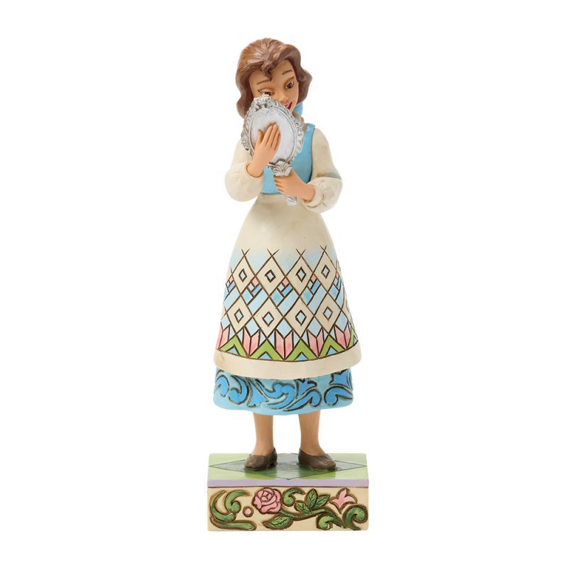 Disney Traditions: Belle met Spiegel Beeldje | Jim Shore – Beauty and the Beast - Fans Geek Storeproduct_typeDisney Traditions